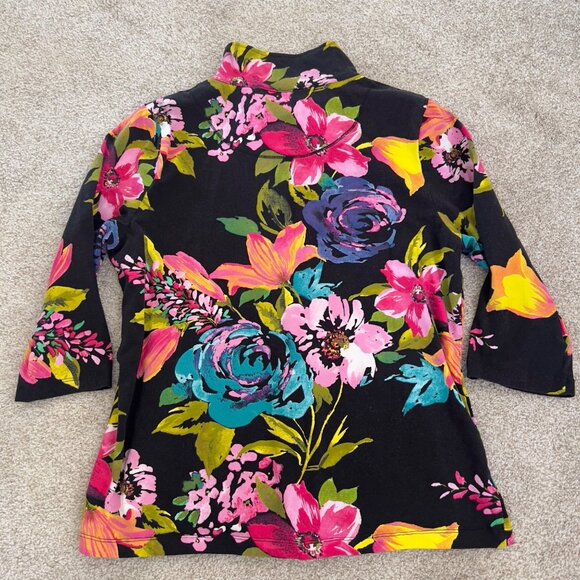 Y2K Deadstock Lightweight Floral Retro Multicolor Zip-Up Jacket - Picture 7 of 10